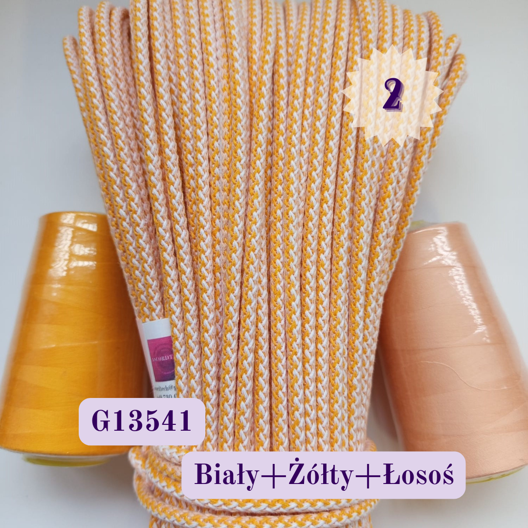Melanż – kształt G - Sznurek do szycia 5 mm, 50 m
