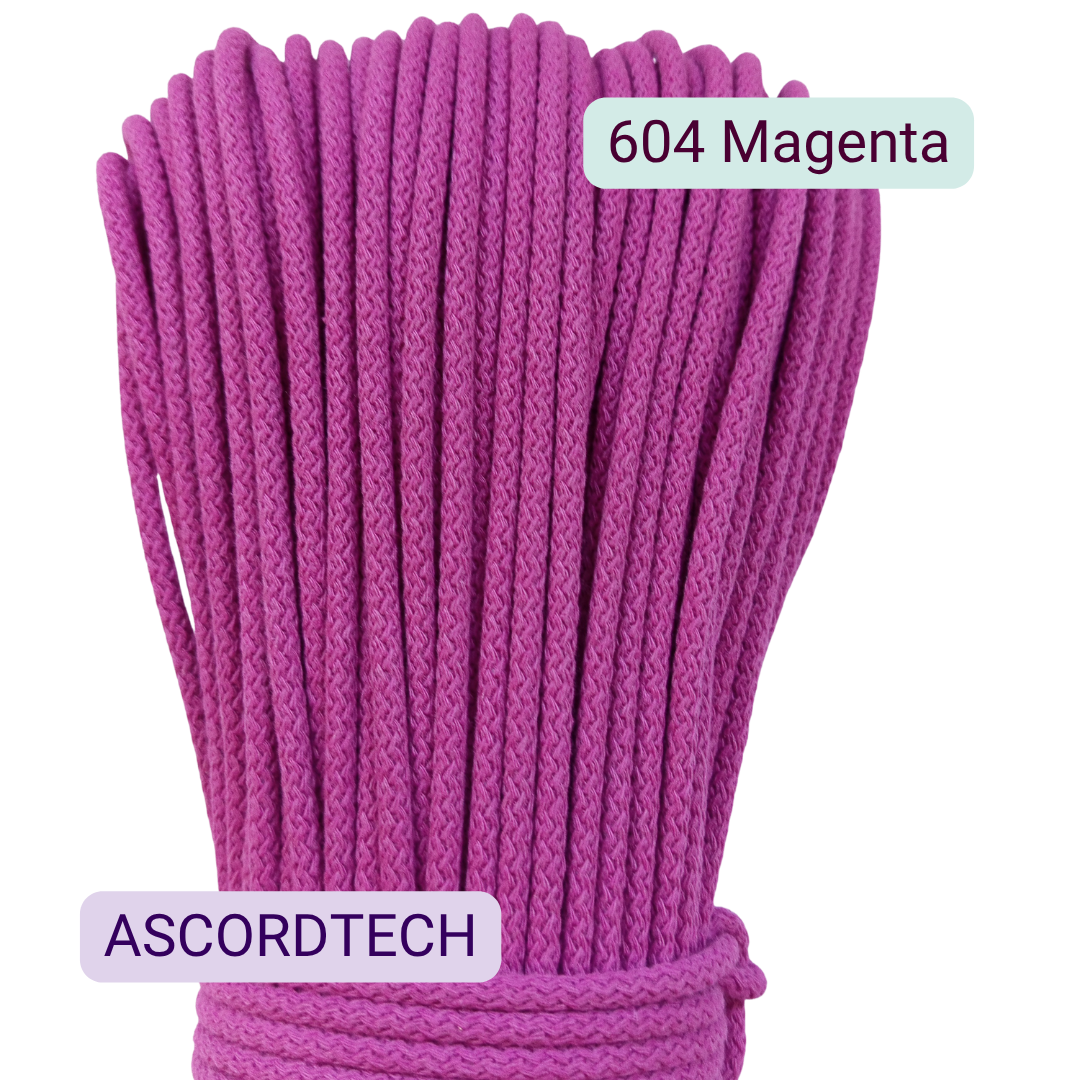 Magenta 604 – sznurek bawełniany 5 mm do szycia torebek
