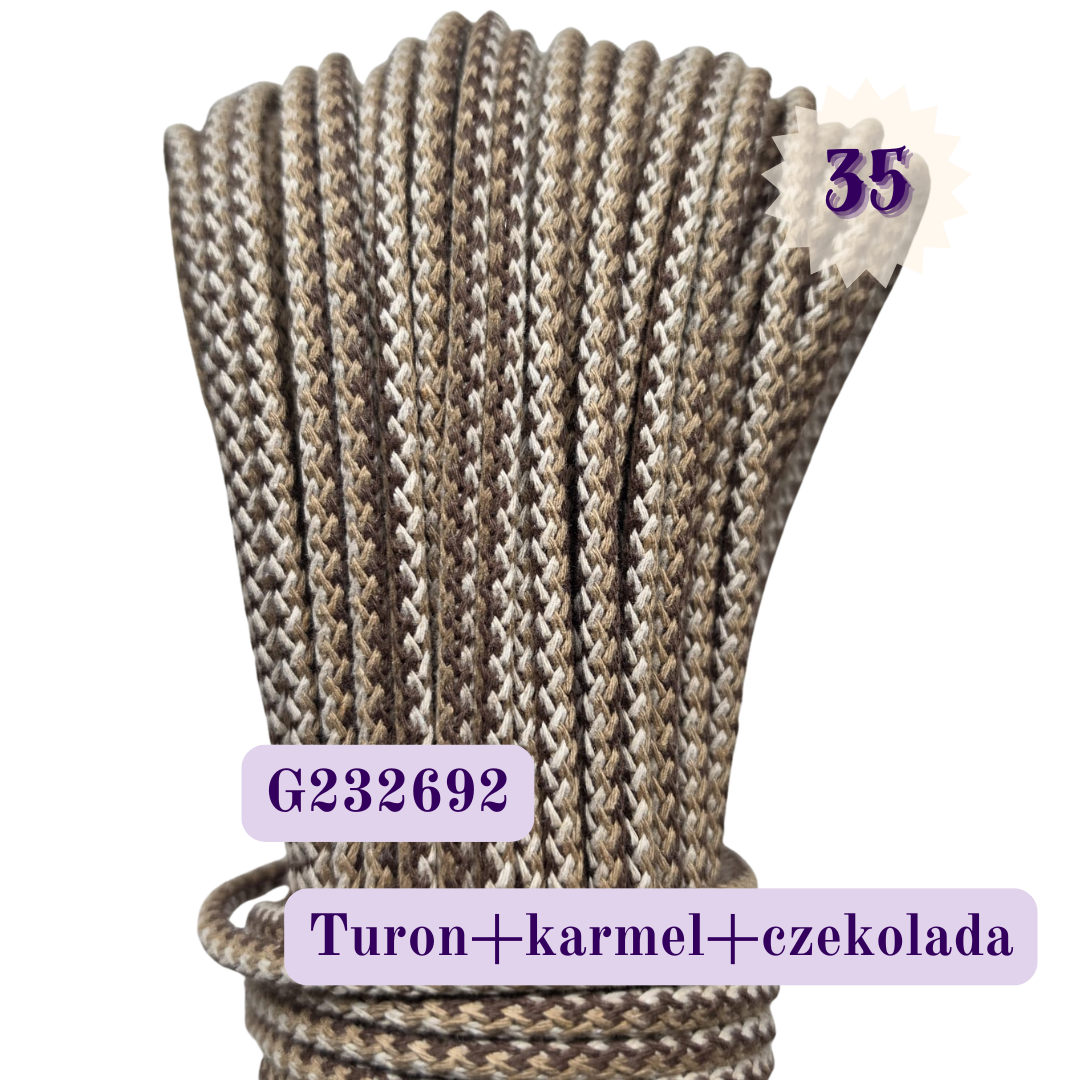 Melanż – kształt G - Sznurek do szycia 5 mm, 50 m