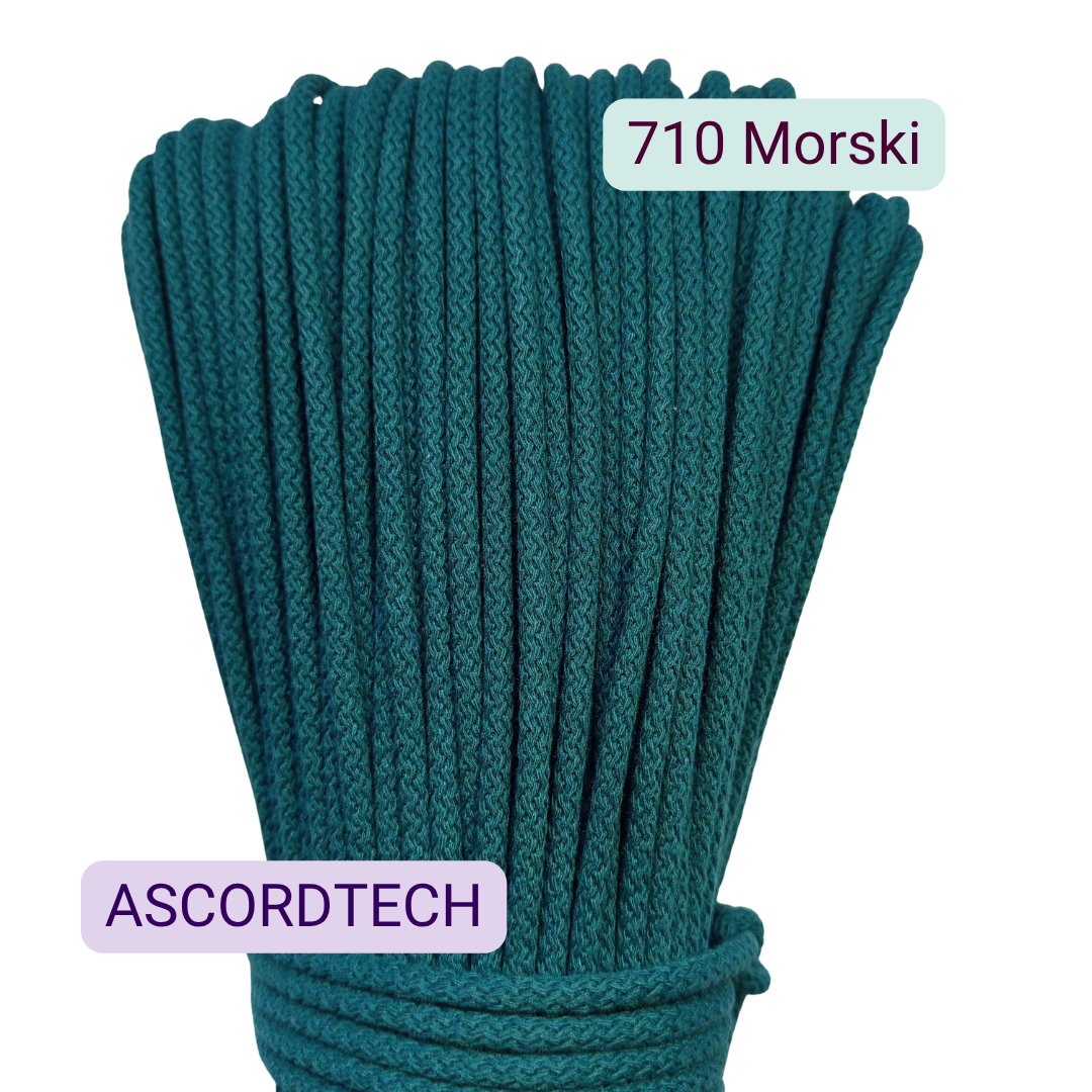 Morski sznurek bawełniany 5 mm do szycia torebek 100 m – kolor 710
