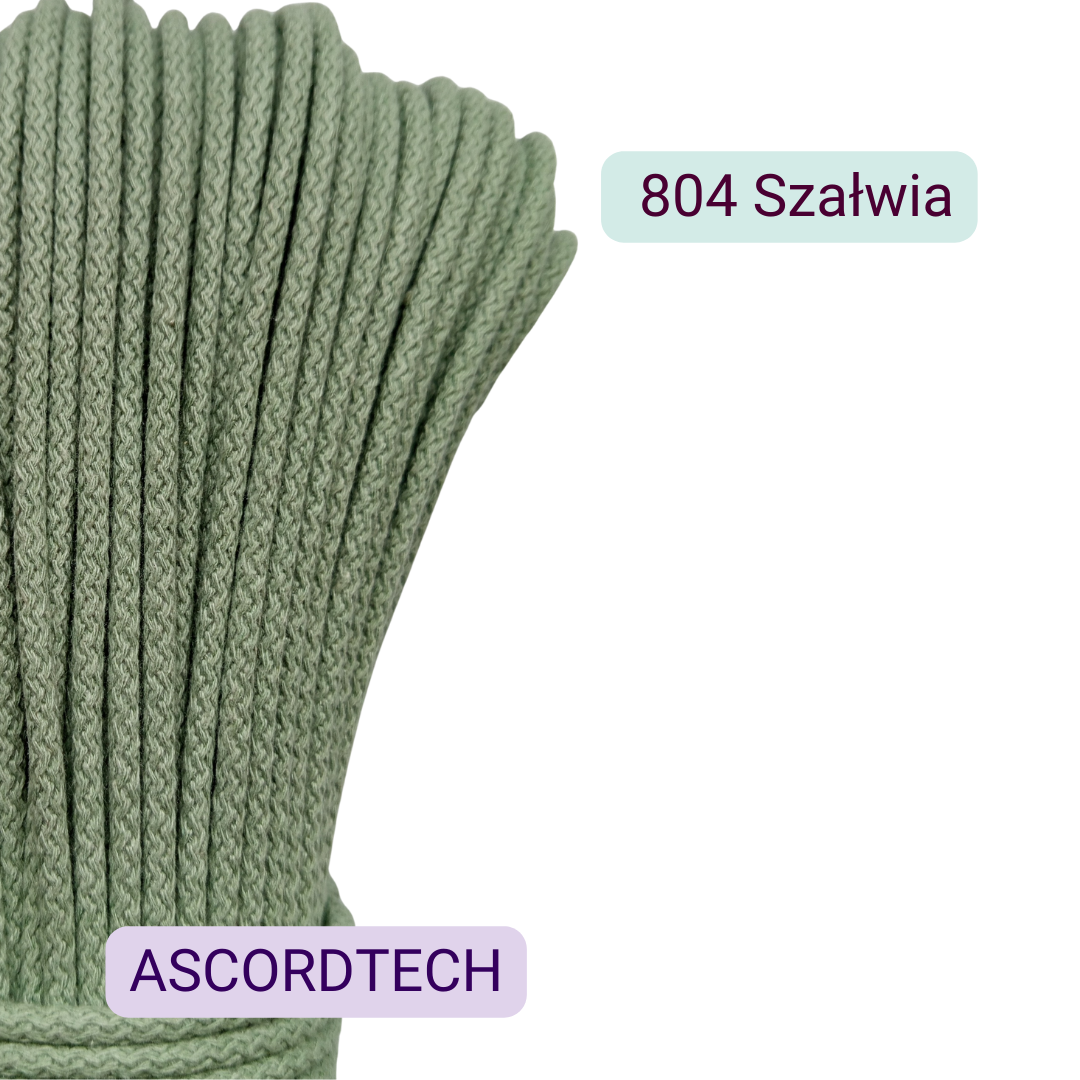 Szałwiowy sznurek bawełniany 5 mm do szycia | 804