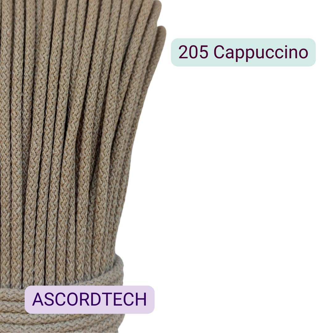 Cappuccino – sznurek bawełniany 5 mm do szycia torebek – 100 m / 50 m | 205