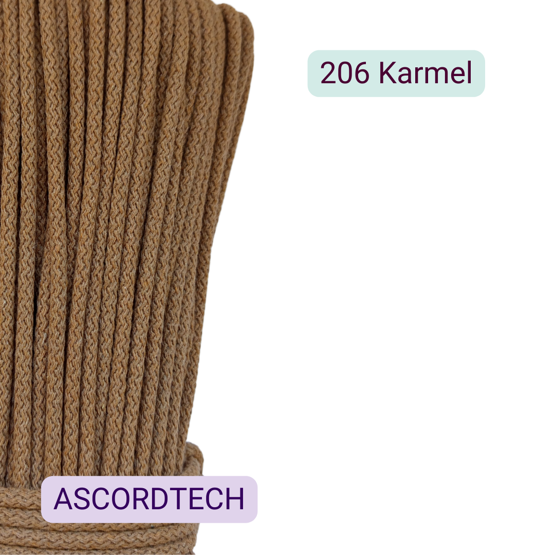 Sznurek bawełniany Karmel 206 5 mm – 50 m do szycia torebek