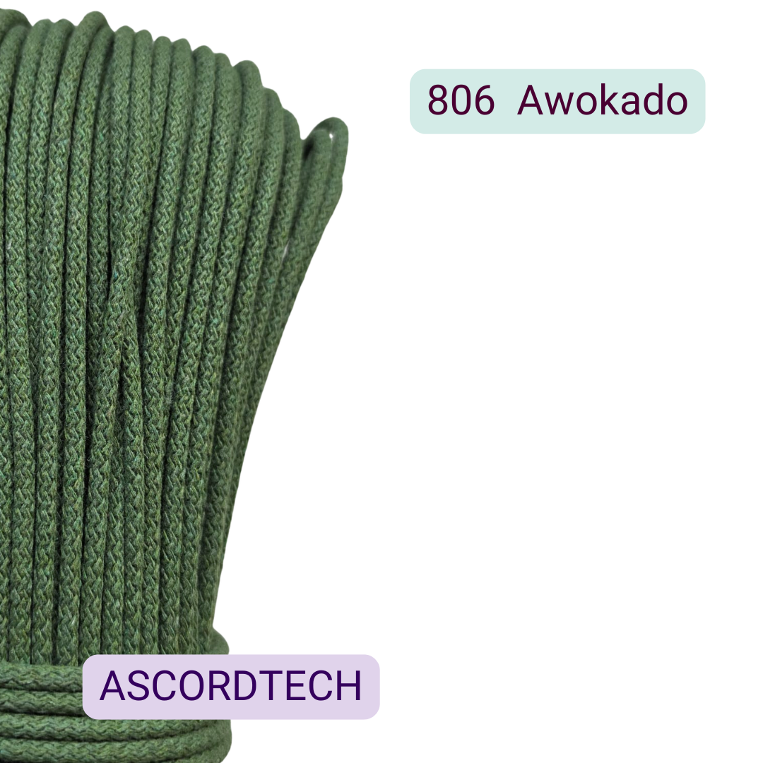 Awokado sznurek bawełniany 5 mm do szycia | 806